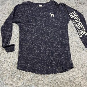 Victoria’s Secret Pink Heathered Blue top Size Xs